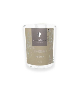 Mini vela aromática 60g lux - PEÔNIA